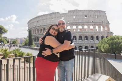 Professional photoshoot at the Colosseum in Rome — photo by Felice Scala, Smiler