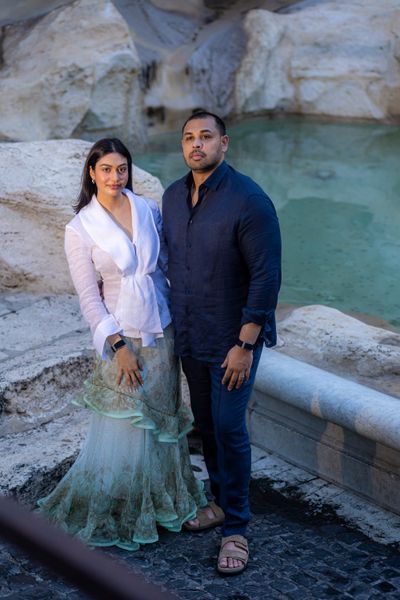 Professional photoshoot at the Trevi Fountain in Rome — photo by Samira Bayat, Smiler