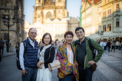 Charlie — Professional photoshoot at Prague old town · 2 days ago — photo by Silviu Robu, Smiler