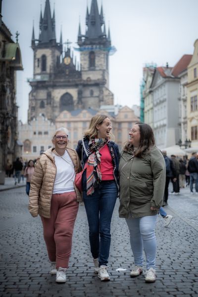 Professional photoshoot at Prague old town in Prague — photo by Silviu Robu, Smiler