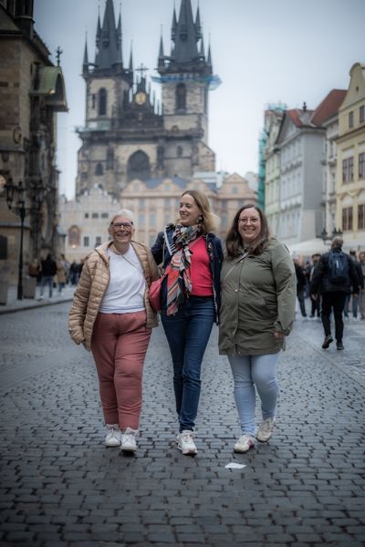 Professional photoshoot at Prague old town in Prague — photo by Silviu Robu, Smiler
