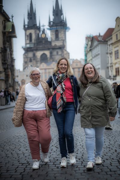 Professional photoshoot at Prague old town in Prague — photo by Silviu Robu, Smiler