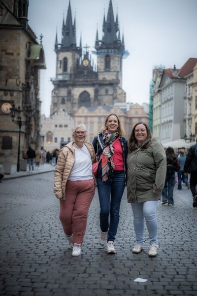 Professional photoshoot at Prague old town in Prague — photo by Silviu Robu, Smiler