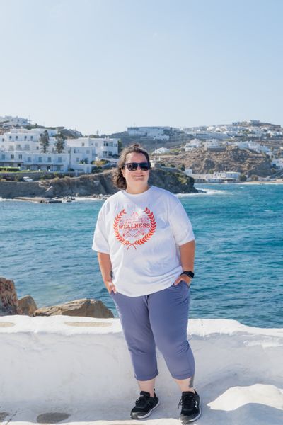 Trina — Professional photoshoot at Mykonos Town (Chora) · 1 w ago — photo by G Antoniou, Smiler