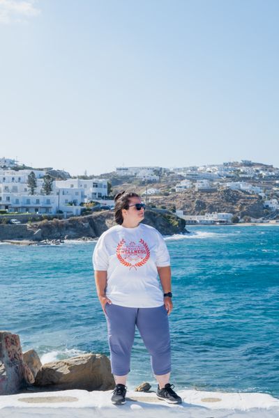Professional photoshoot at Mykonos Town (Chora) in Mykonos — photo by G Antoniou, Smiler