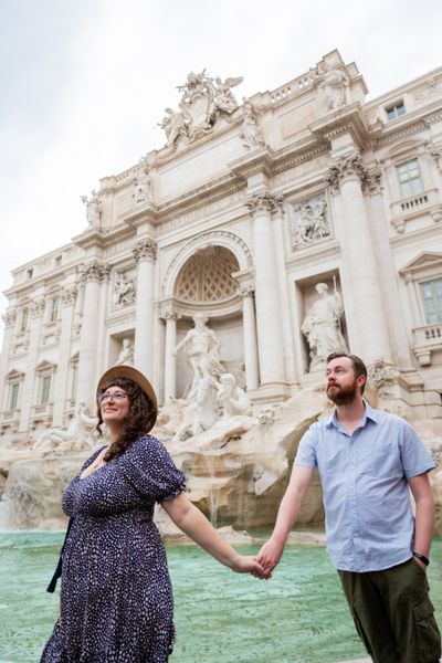 Professional photoshoot at the Trevi Fountain in Rome — photo by Francesco Macioni, Smiler