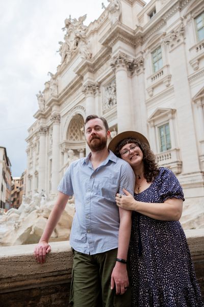 Professional photoshoot at the Trevi Fountain in Rome — photo by Francesco Macioni, Smiler
