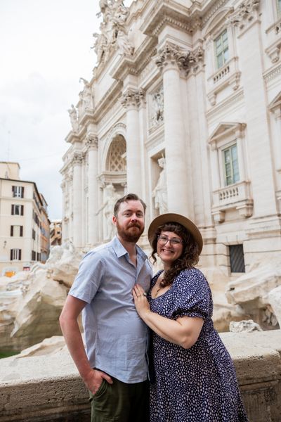 Professional photoshoot at the Trevi Fountain in Rome — photo by Francesco Macioni, Smiler