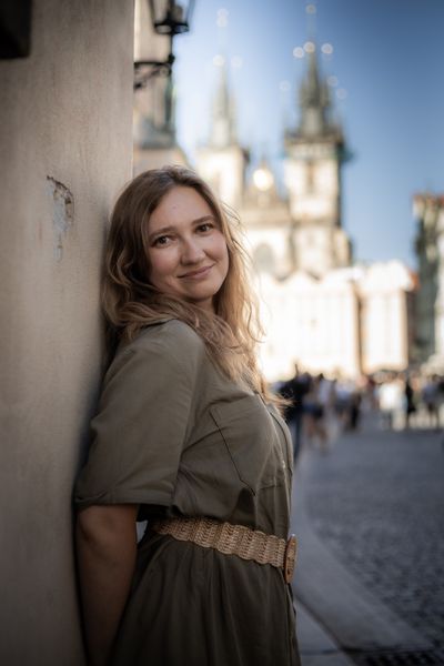 Elena — Professional photoshoot at Prague old town · 2 w ago — photo by Silviu Robu, Smiler