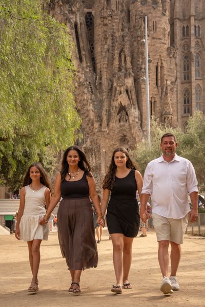 Macarena Farias — Photoshoot at Sagrada Familia, Barcelona