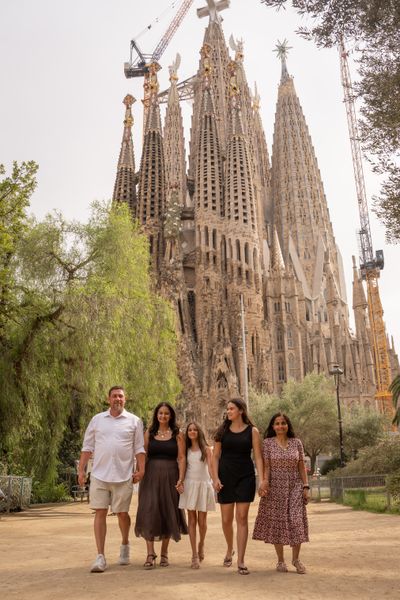Macarena Farias — Photoshoot at Sagrada Familia, Barcelona