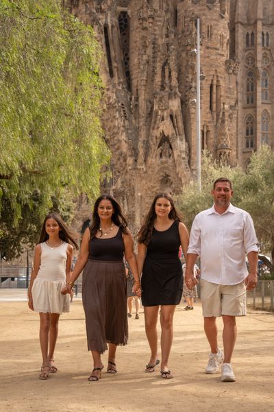 Macarena Farias — Photoshoot at Sagrada Familia, Barcelona