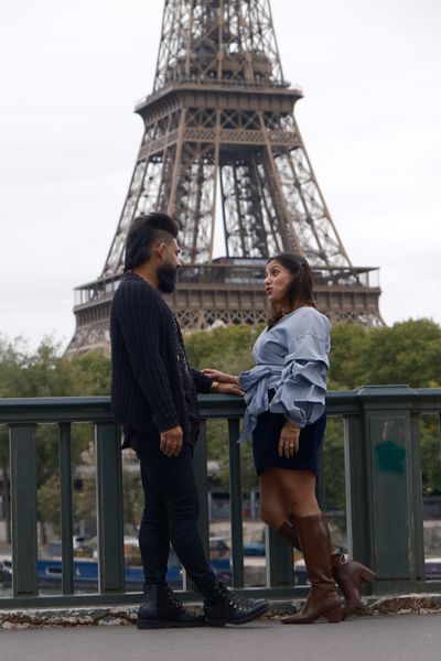 Neha — Eiffel Tower Photoshoot in Paris · 3 w ago — photo by Quentin de LABEAUME, Smiler