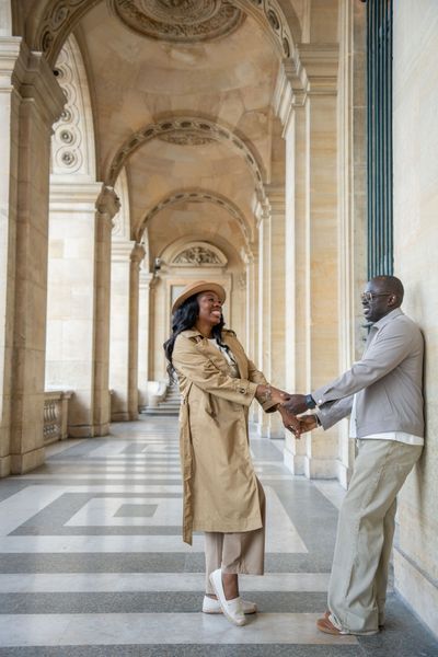 Louvre Photoshoot in Paris in Paris — photo by mohamed mahaerm, Smiler
