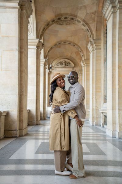Louvre Photoshoot in Paris in Paris — photo by mohamed mahaerm, Smiler