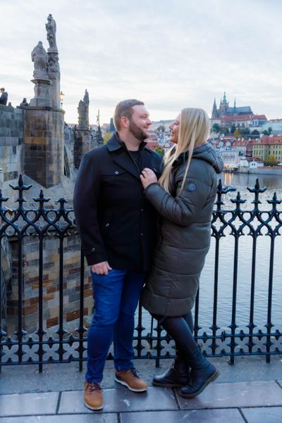 Professional photoshoot at Prague old town in Prague — photo by Katerina Krejčová, Smiler
