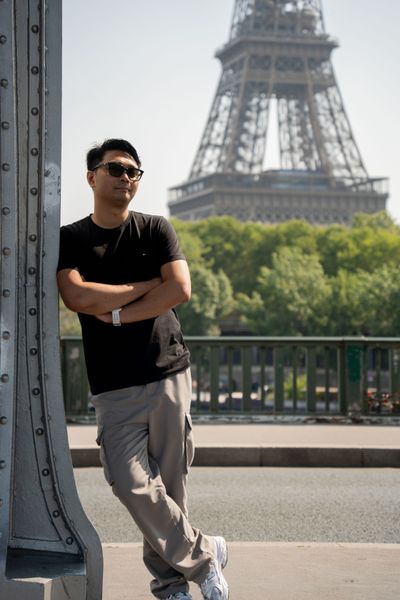 mohamed mahaerm — Professional Paris photoshoot at Eiffel Tower