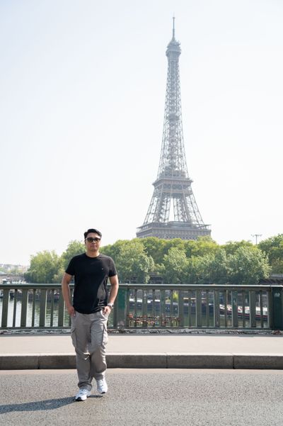 mohamed mahaerm — Professional Paris photoshoot at Eiffel Tower