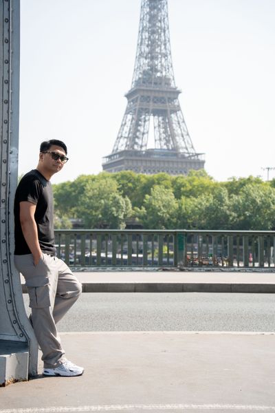 mohamed mahaerm — Professional Paris photoshoot at Eiffel Tower