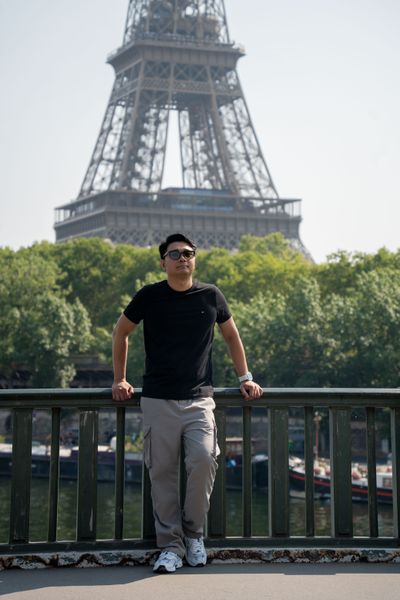 mohamed mahaerm — Professional Paris photoshoot at Eiffel Tower