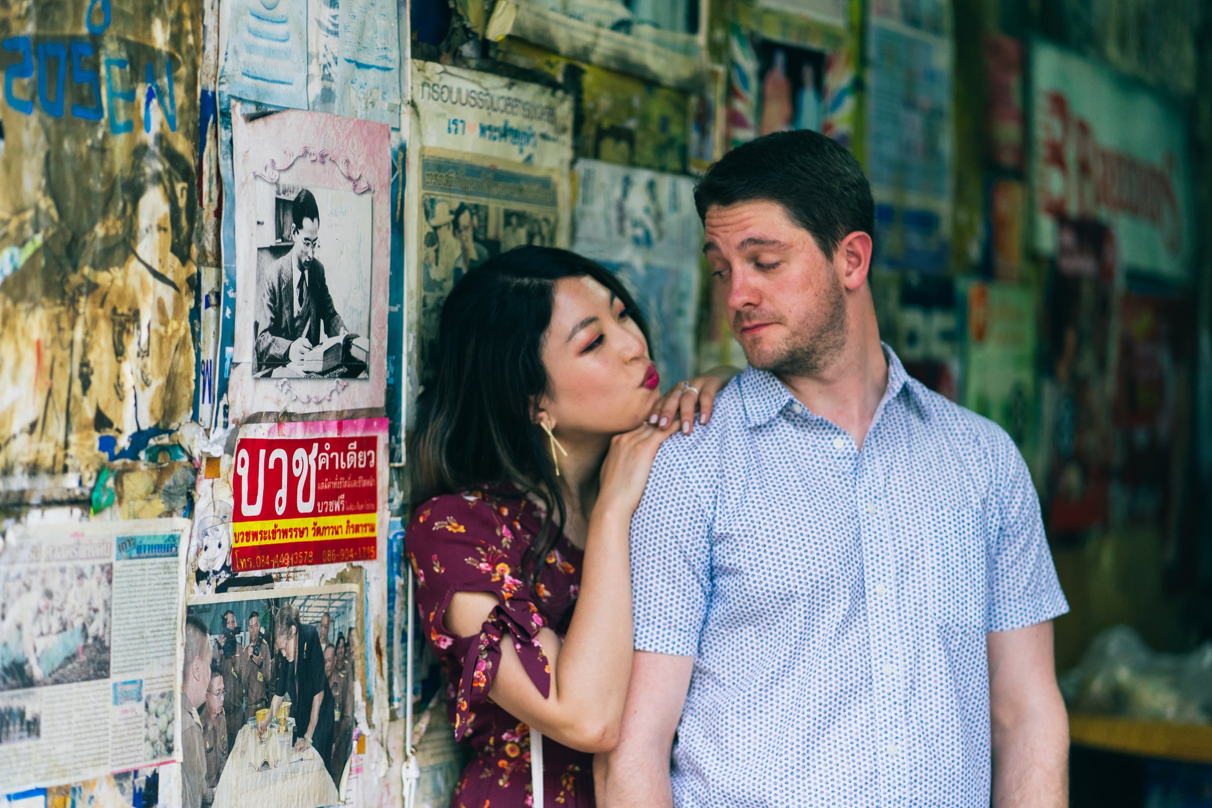 Bangkok couple photoshoot, photo by Luknam Wongthaworn