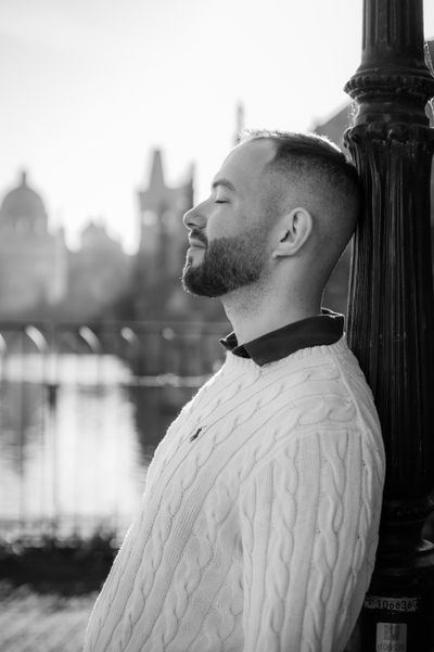Yoni — Professional photoshoot at Prague old town · today — photo by Silviu Robu, Smiler
