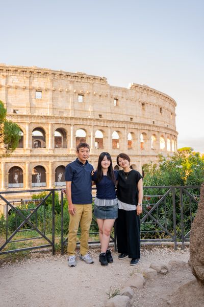 Keiko — Professional photoshoot at the Colosseum · 5 days ago — photo by Valentina Fusiello, Smiler