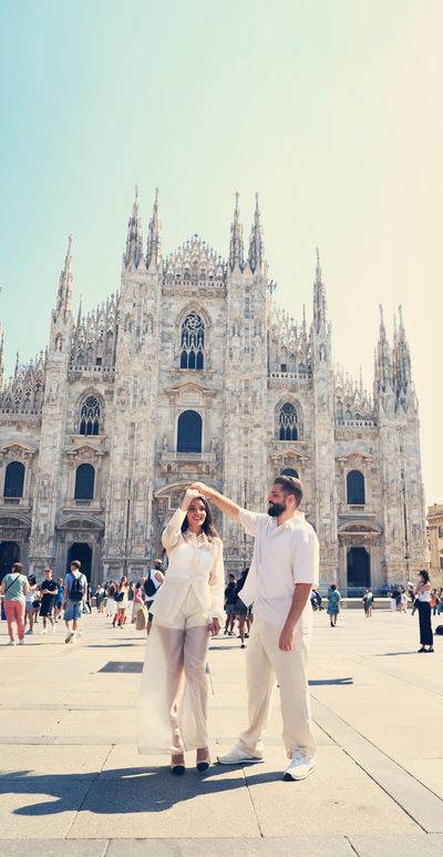 Sami — Professional photoshoot at Milan Duomo · 1 w ago — photo by Nima Zare, Smiler