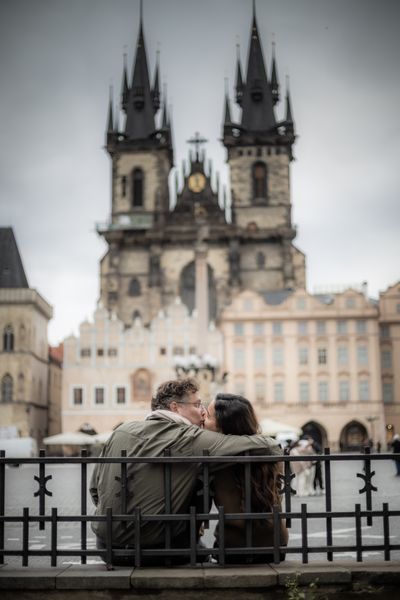 Professional photoshoot at Prague old town in Prague — photo by Silviu Robu, Smiler