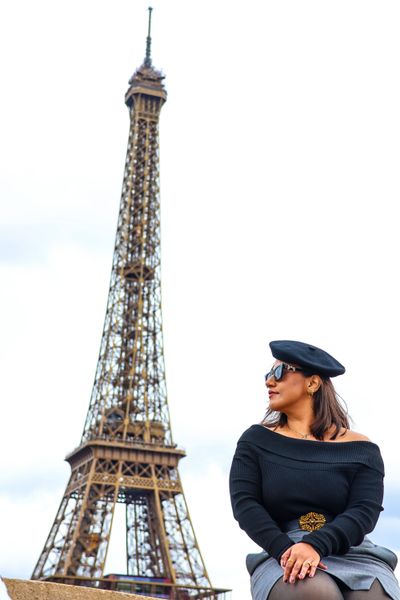 Darshana — Eiffel Tower Photoshoot in Paris · 2 w ago — photo by Nasir Khan, Smiler