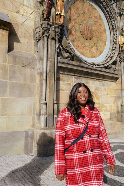 Professional photoshoot at Prague old town in Prague — photo by Vania Pravica, Smiler