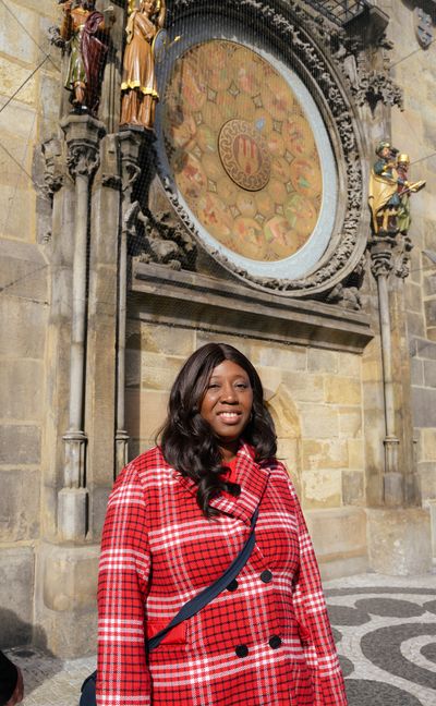 Tiffany — Professional photoshoot at Prague old town · 2 w ago — photo by Vania Pravica, Smiler