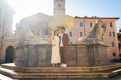 Toyama — Romantic Couples Photoshoot in Rome — Trastevere (Standard) · 3 days ago — photo by Mohamed Sajjadh, Smiler