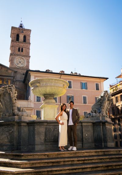 Romantic Couples Photoshoot in Rome — Trastevere (Standard) in Rome — photo by Mohamed Sajjadh, Smiler