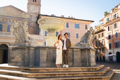 Romantic Couples Photoshoot in Rome — Trastevere (Standard) in Rome — photo by Mohamed Sajjadh, Smiler