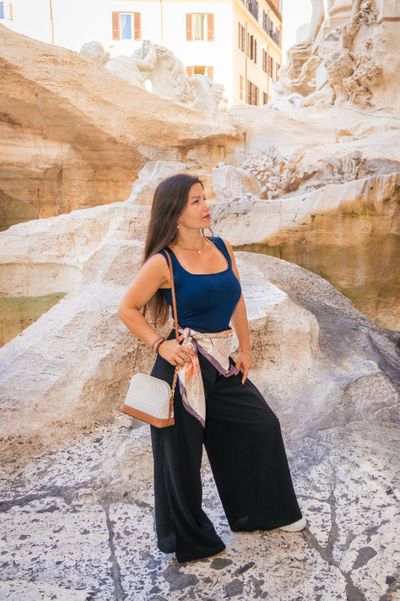 Photoshoot at Trevi, Rome in Rome — photo by Mohamed Sajjadh, Smiler