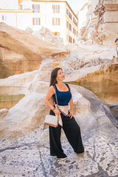 Photoshoot at Trevi, Rome in Rome — photo by Mohamed Sajjadh, Smiler