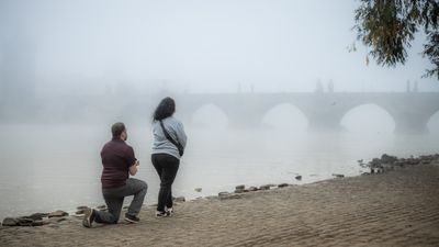 Photoshoot at Charles Bridge, Prague in Prague — photo by Silviu Robu, Smiler