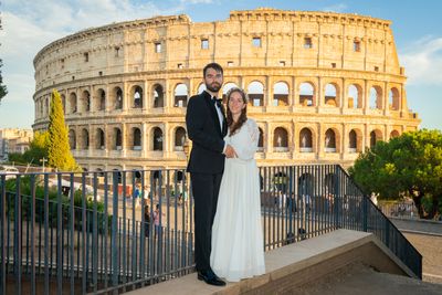 Professional photoshoot at the Colosseum in Rome — photo by Mohamed Sajjadh, Smiler