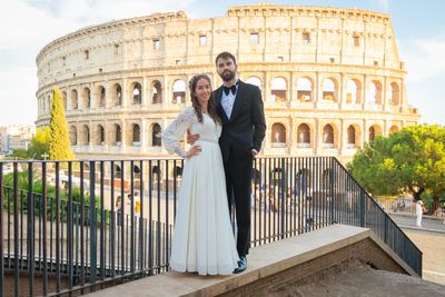 Dominik — Professional photoshoot at the Colosseum · today — photo by Mohamed Sajjadh, Smiler