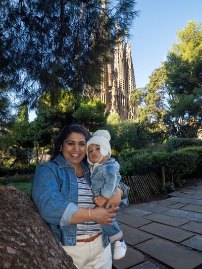 Photoshoot at Sagrada Familia, Barcelona in Barcelona — photo by María Cristina Roldán, Smiler