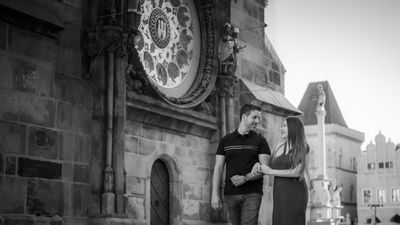 Professional photoshoot at Prague old town in Prague — photo by Silviu Robu, Smiler