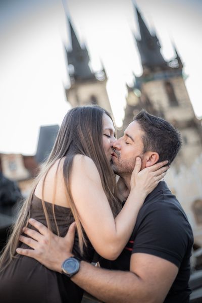 Professional photoshoot at Prague old town in Prague — photo by Silviu Robu, Smiler