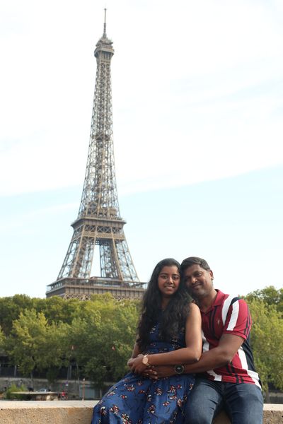 Dharanya — Eiffel Tower Photoshoot in Paris · 1 w ago — photo by Sami Photography, Smiler
