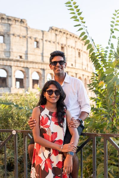 Professional photoshoot at the Colosseum in Rome — photo by Francesco Macioni, Smiler
