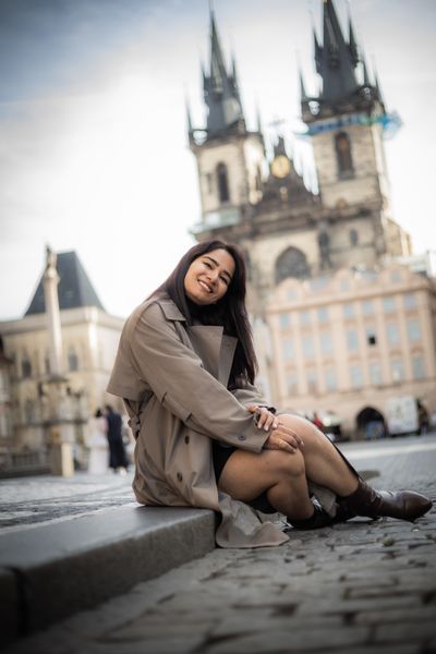 Professional photoshoot at Prague old town in Prague — photo by Silviu Robu, Smiler
