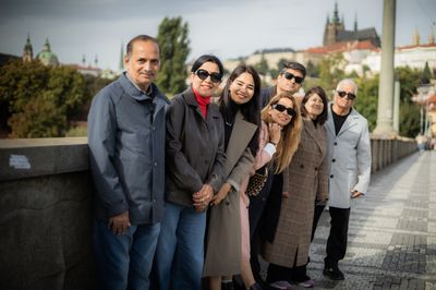 Professional photoshoot at Prague old town in Prague — photo by Silviu Robu, Smiler