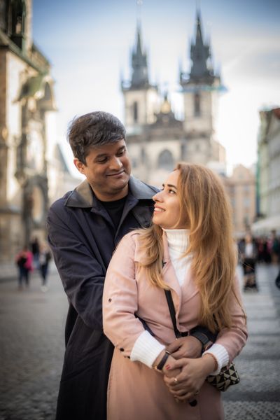 Professional photoshoot at Prague old town in Prague — photo by Silviu Robu, Smiler