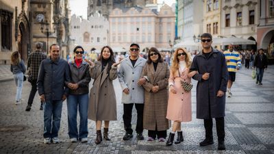 Professional photoshoot at Prague old town in Prague — photo by Silviu Robu, Smiler