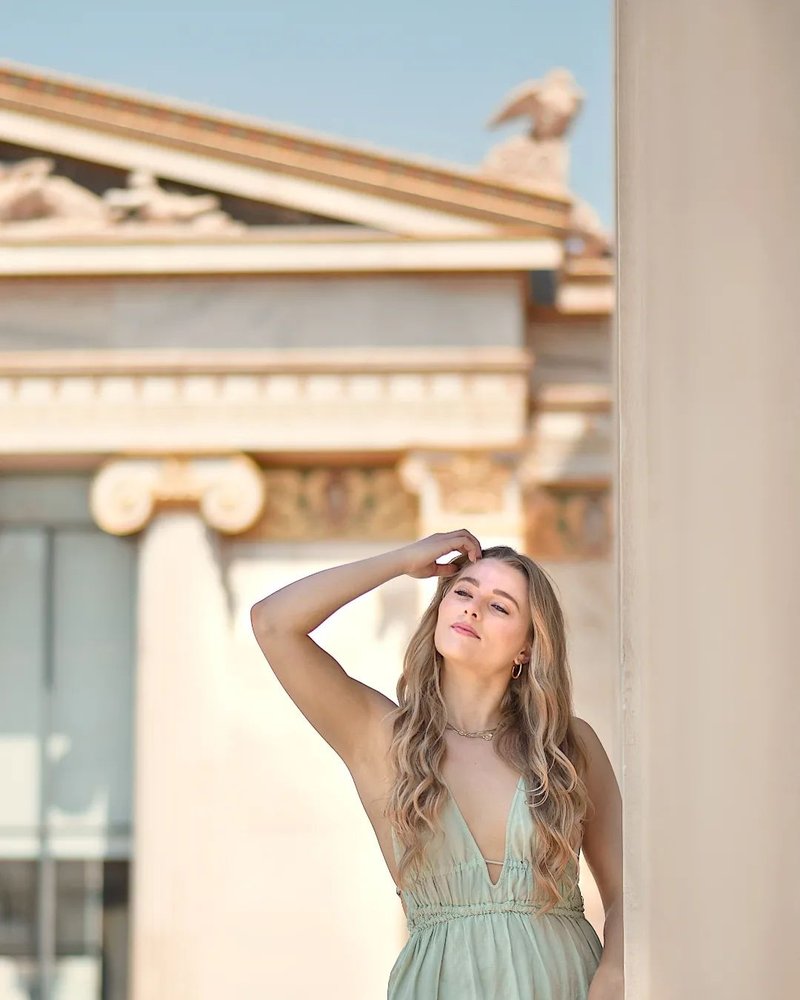 Greek Columns | Ancient Greece Photoshoot with Anne